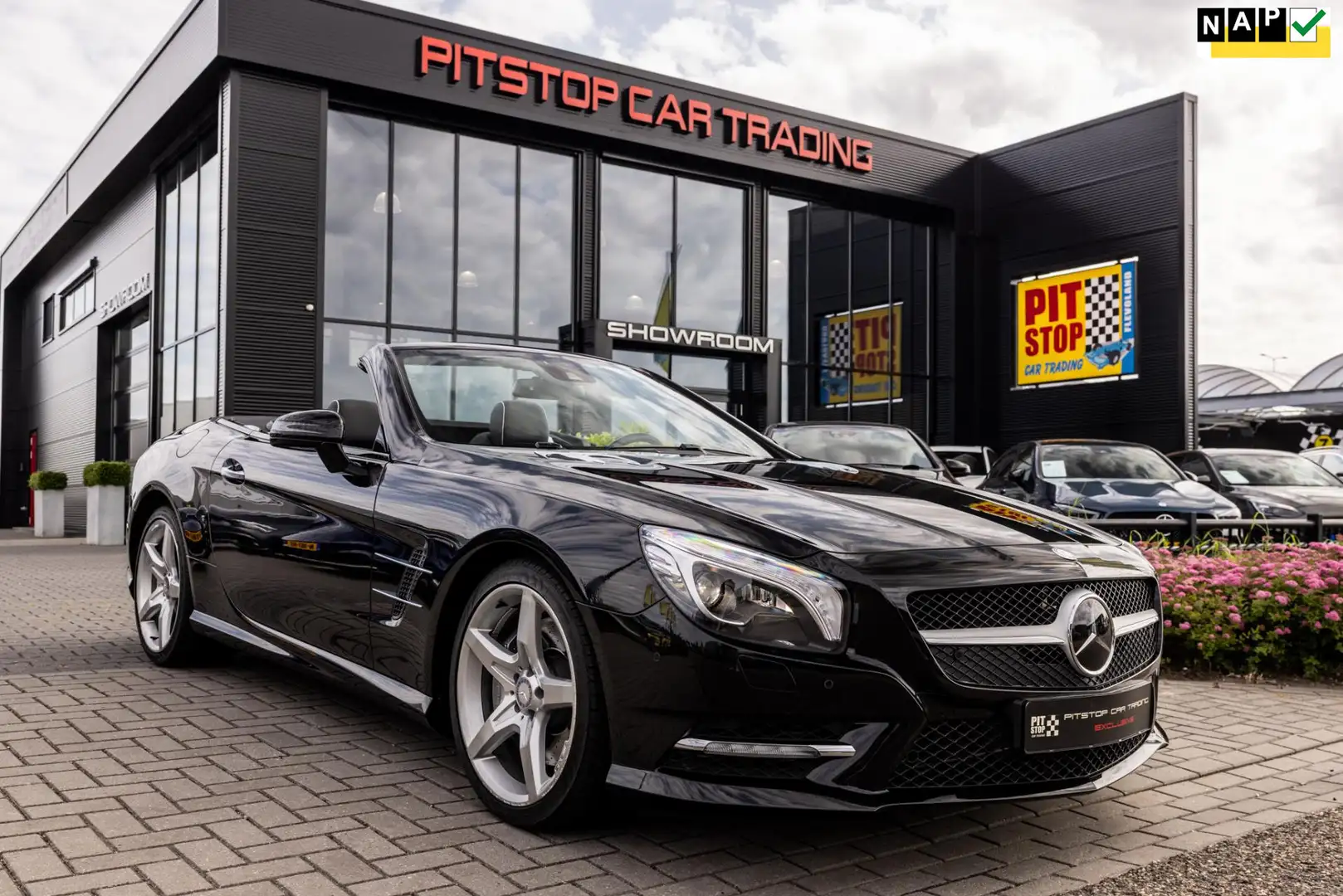 Mercedes-Benz SL 350 AMG, 306 PK, *38000km*, Distronic+, uniek! Noir - 1