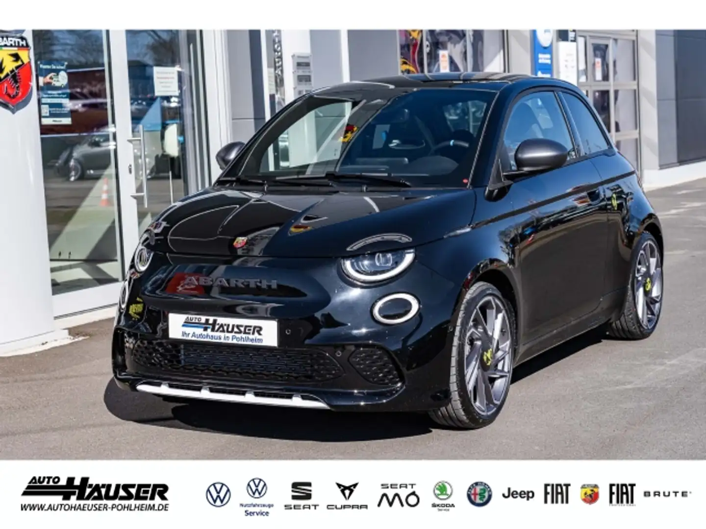 Abarth 500 500E TURISMO SOFORT SCORPION DESIGN SOUND TECH WIN Schwarz - 1