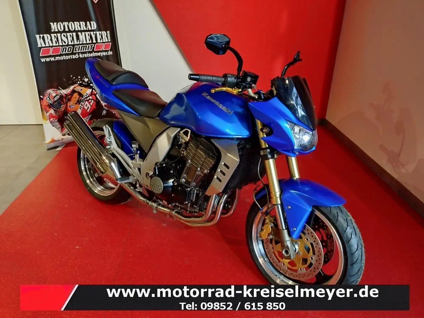 Kawasaki Z 1000 gepflegter Zustand mit Zubehör! Blau - 1