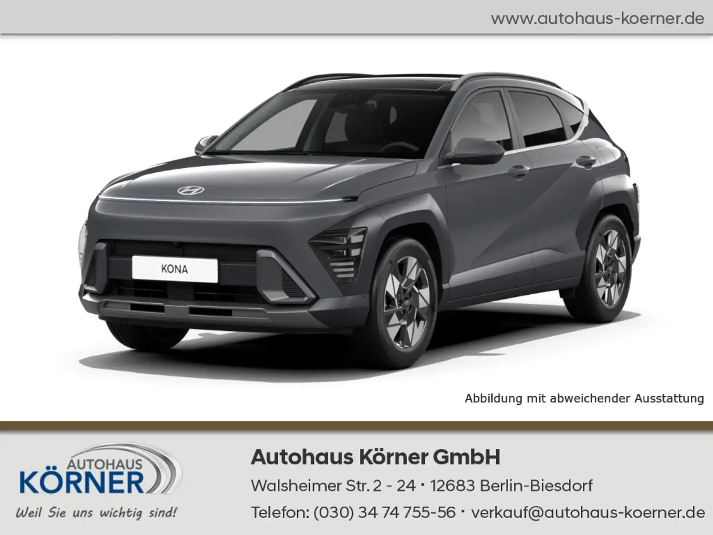 Hyundai KONA 1.0 T-Gdi  PRIME NAVI SITZ-PAKET KAMERA Grau - 1