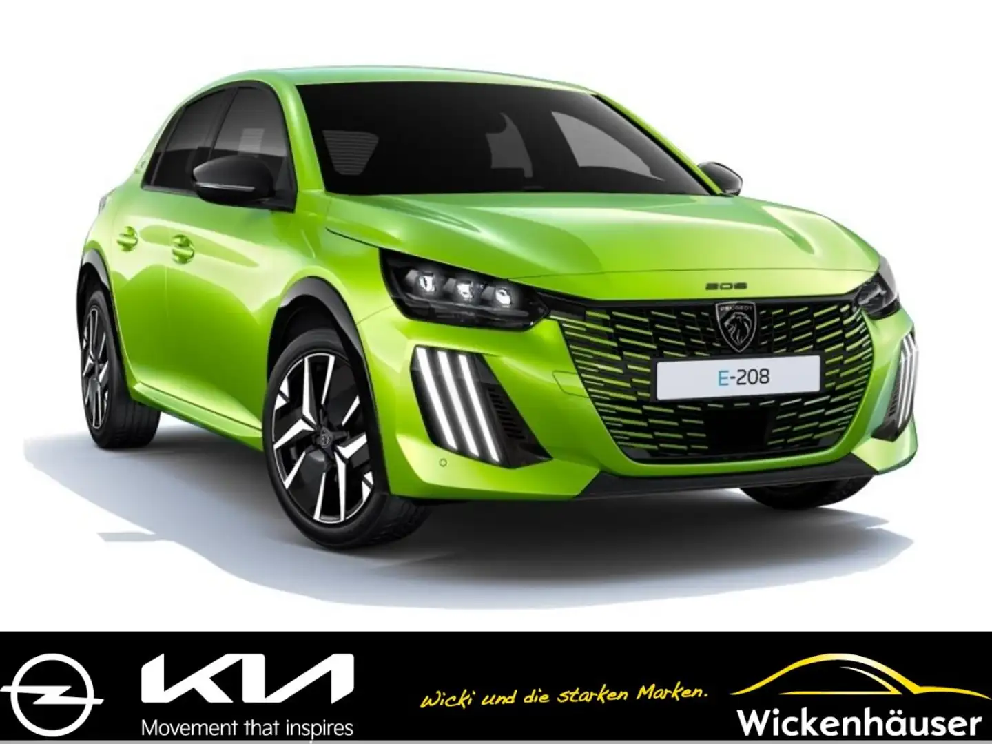 Peugeot 208 GT Elektro Gelb - 1