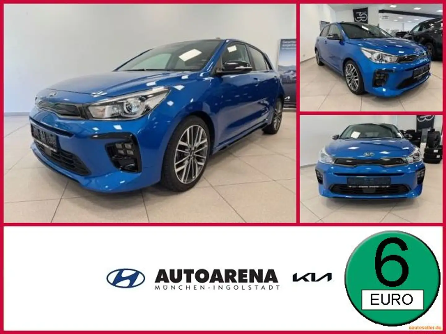 Kia Rio 1.0 T-GDI GT Line VOLLAUSSTATTUNG Modrá - 1