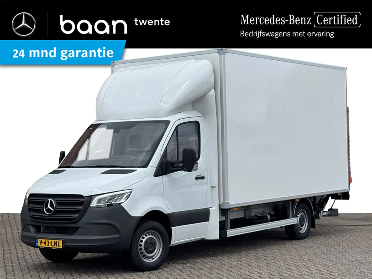Mercedes-Benz Sprinter 317 Bakwagen + Laadklep | LED | 10" Mbux | Navigat Weiß - 1