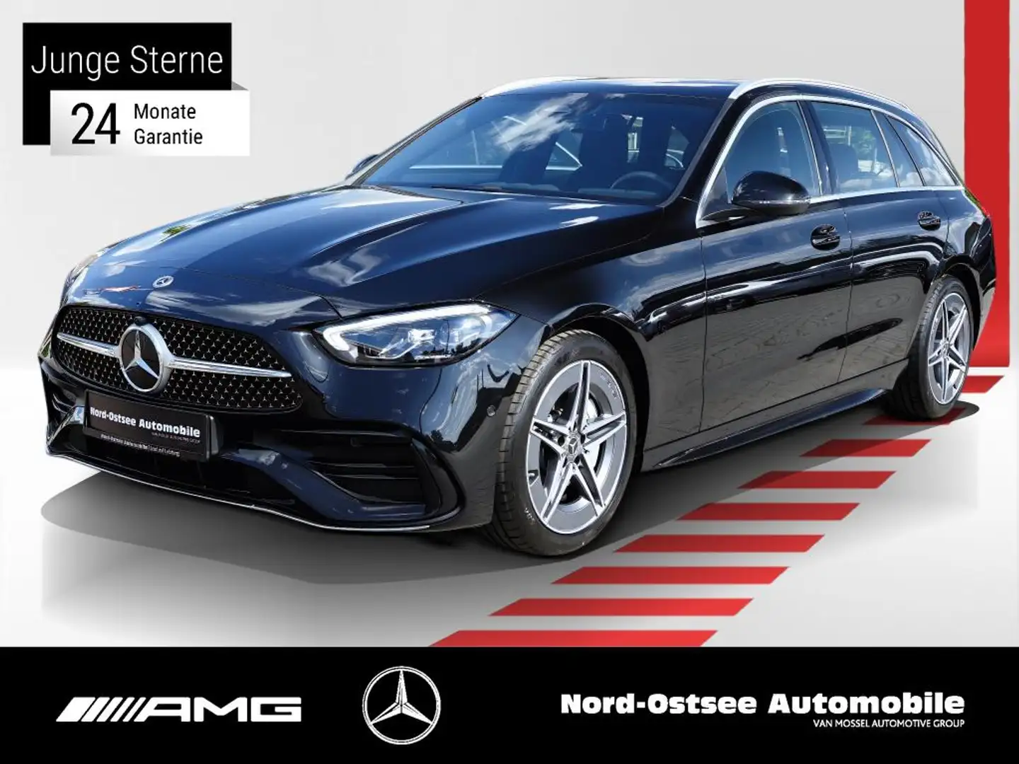 Mercedes-Benz C 220 d T AMG KAMERA DISTRO LED SHZ KEYLESS Schwarz - 1