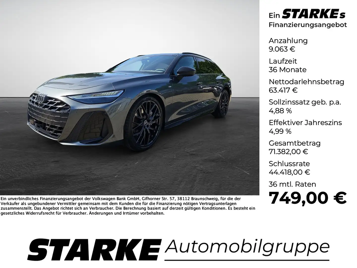 Audi A6 Avant TDI quattro S tronic edition one Tech pro... Grau - 1