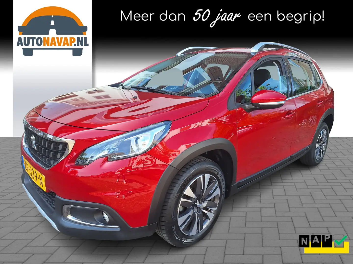 Peugeot 2008 1.2 PureTech Allure /43.000 Km/Navi/Apple/Android/ Rood - 1