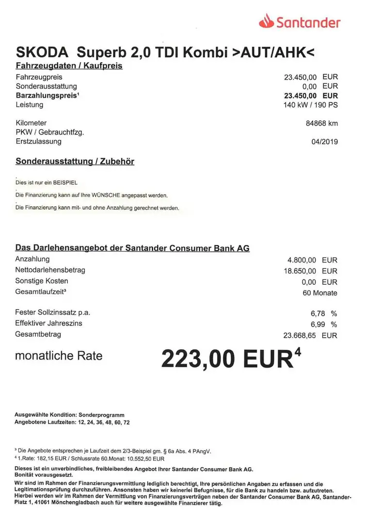 Skoda Superb 2,0 TDI Kombi AUT/AHK/NAV/PAN/SHZ/TEMP Schwarz - 2