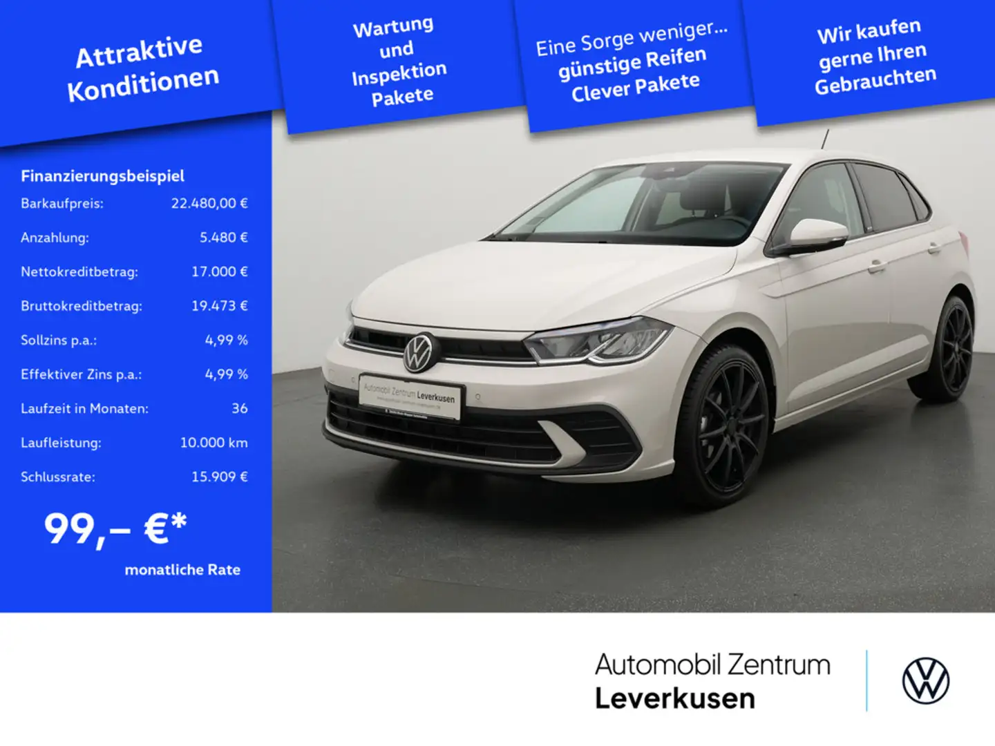 Volkswagen Polo Move NAVI VIRT KAM CARPLAY LED SHZ PDC Grau - 1
