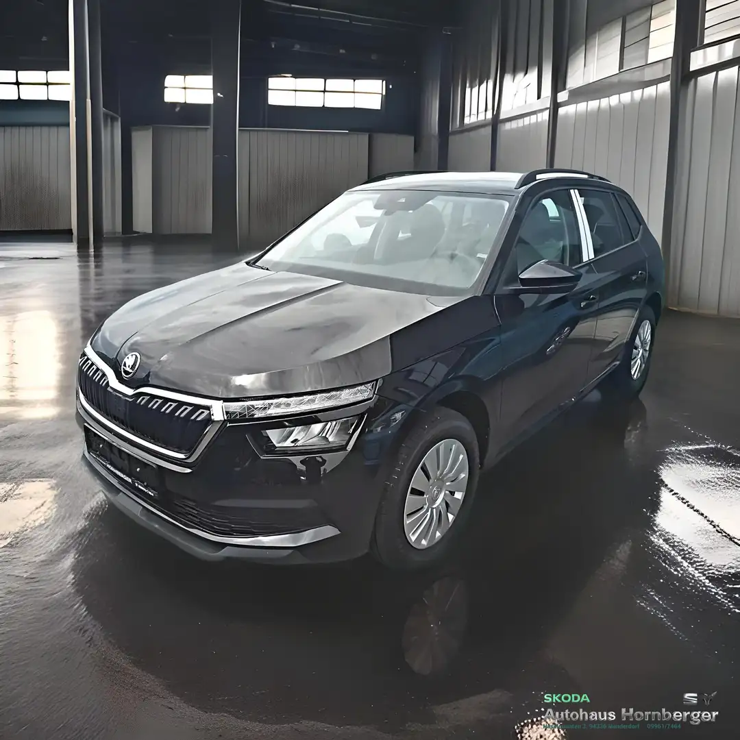 Skoda Kamiq Active 1.0TSI *PDC/SHZ/Smart-Link/Ebener Ladeboden Schwarz - 1