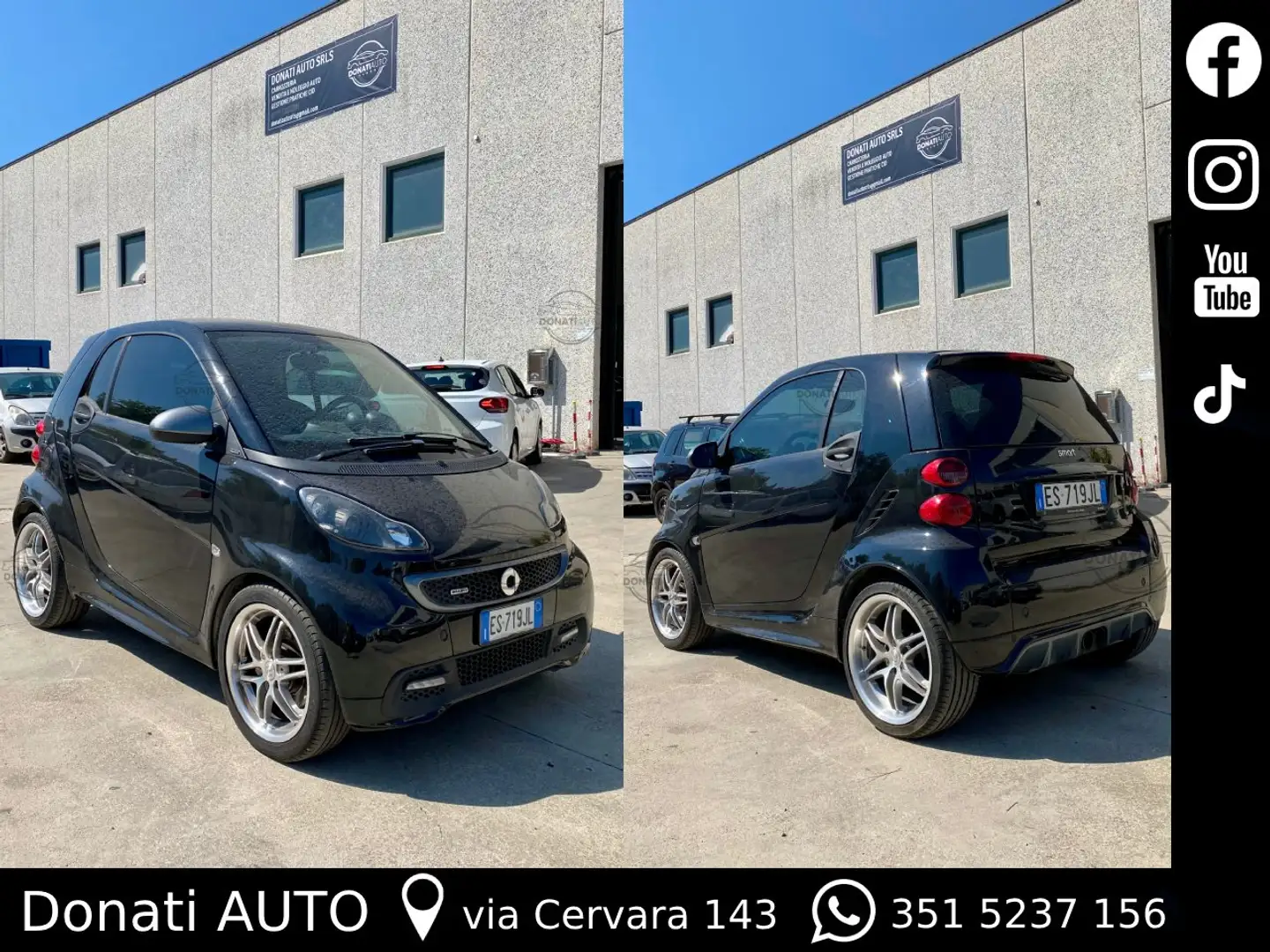 smart brabus 1.0 102cv Black - EURO 5B - Brabus Noir - 1