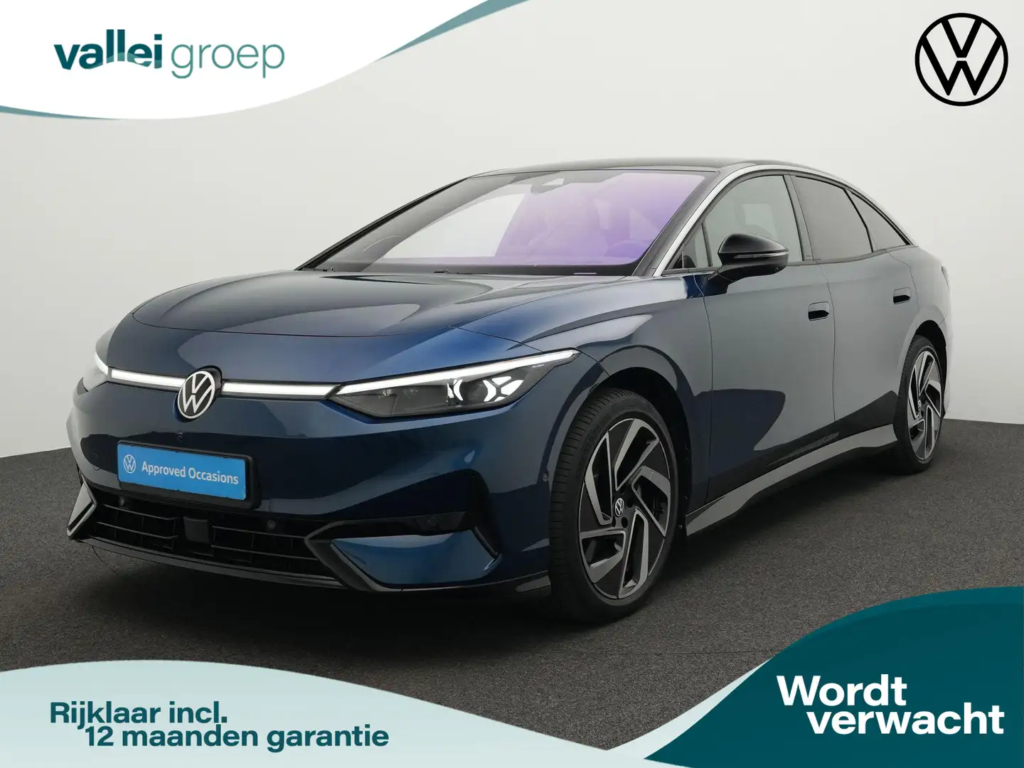 Volkswagen ID.7 Limousine 77 kWh 286 pk Pro Business | Rondomzicht Blauw - 1