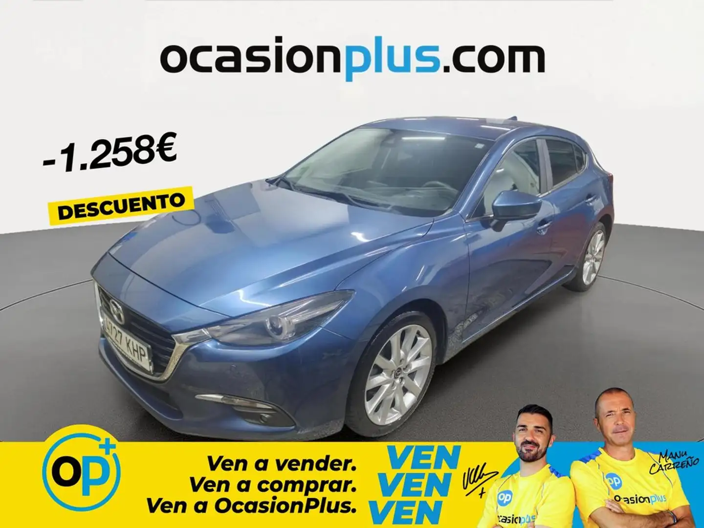 Mazda 3 2.0 Luxury Navegador 88kW Azul - 1