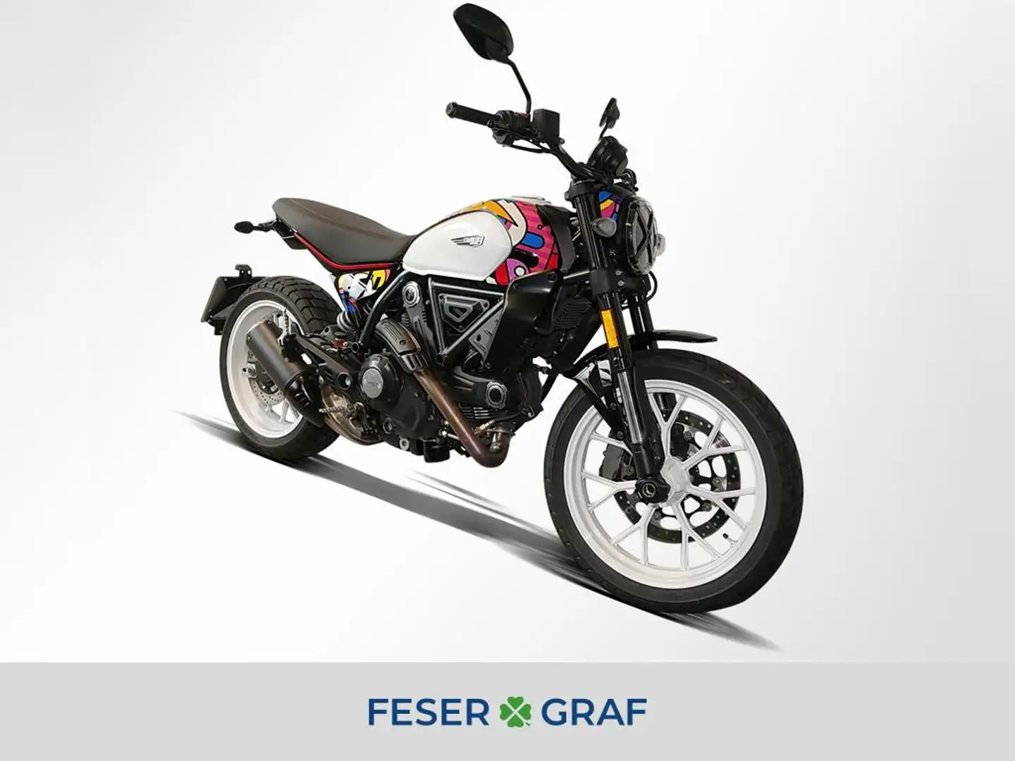 Ducati Scrambler 800 Icon van Orten Special Edition Wit - 1