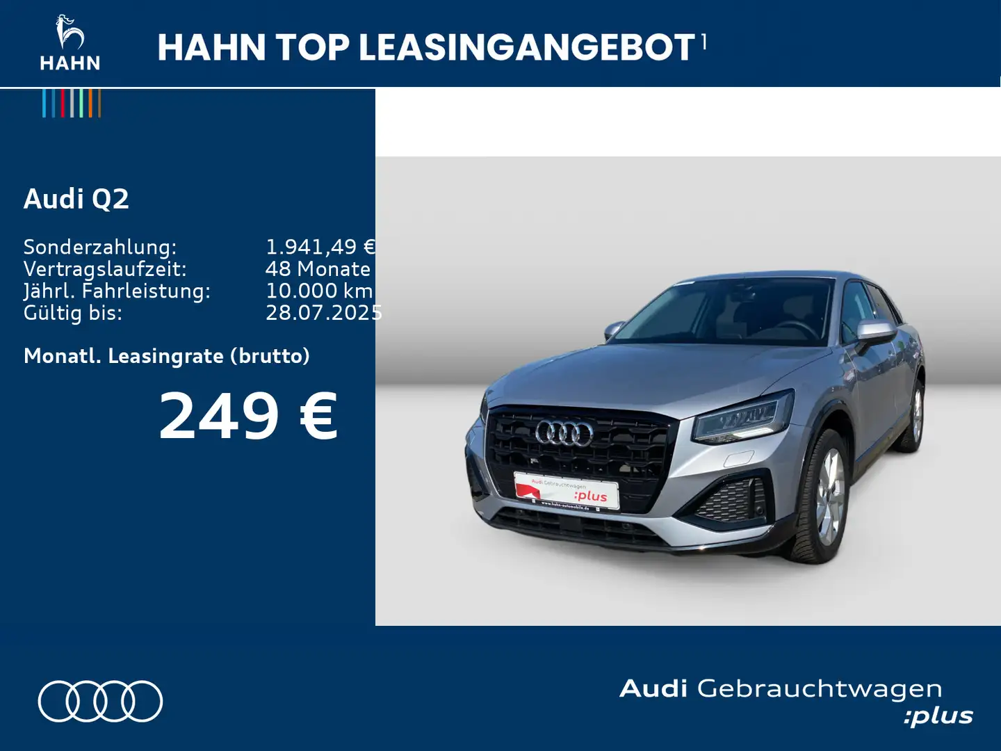 Audi Q2 Advanced 35TFSI S tronic Virtual CAM AHK Lede Silber - 2