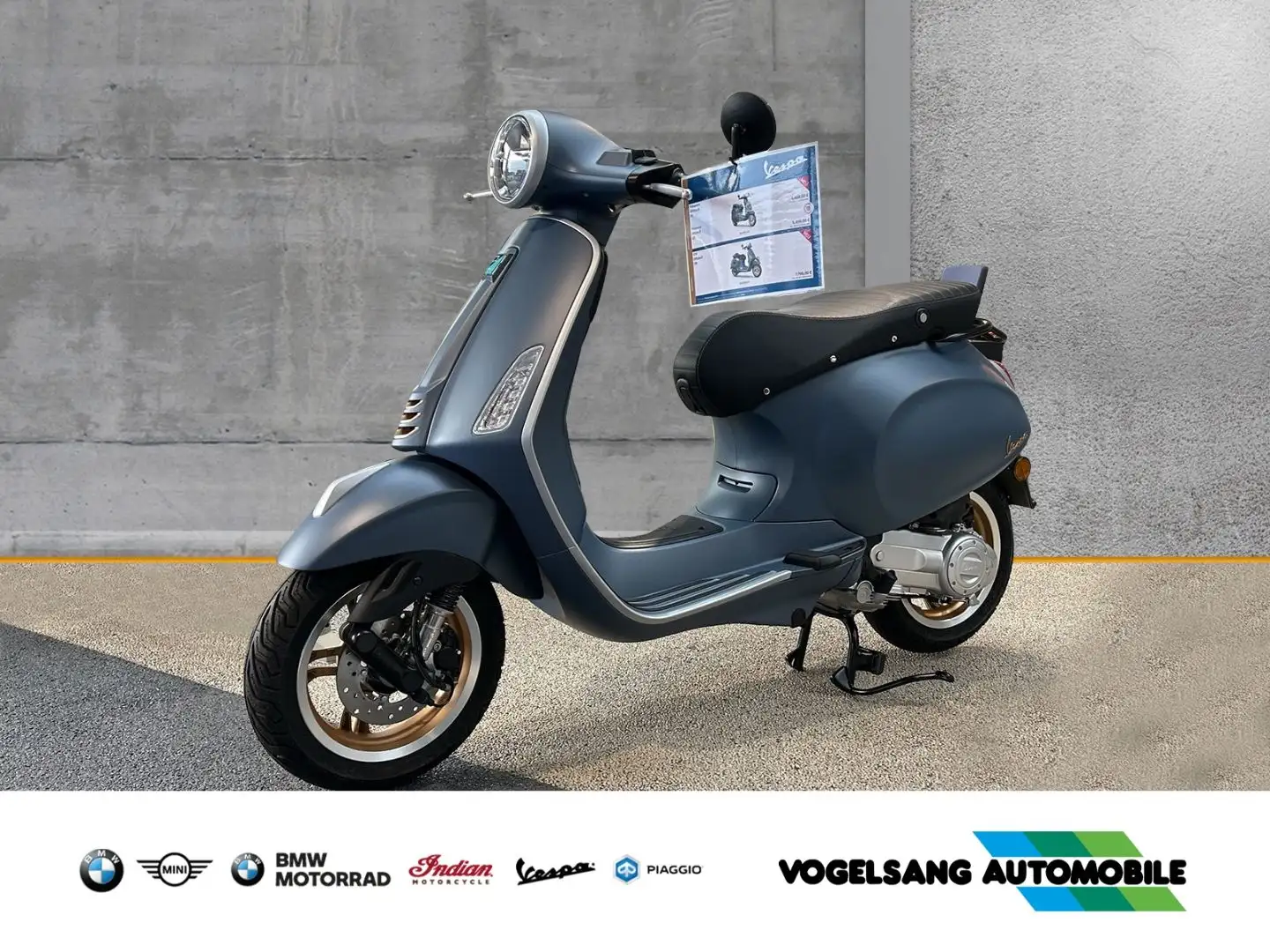 Vespa Primavera 50 Officina 8 Sondermodell, Limitierte Blau - 1