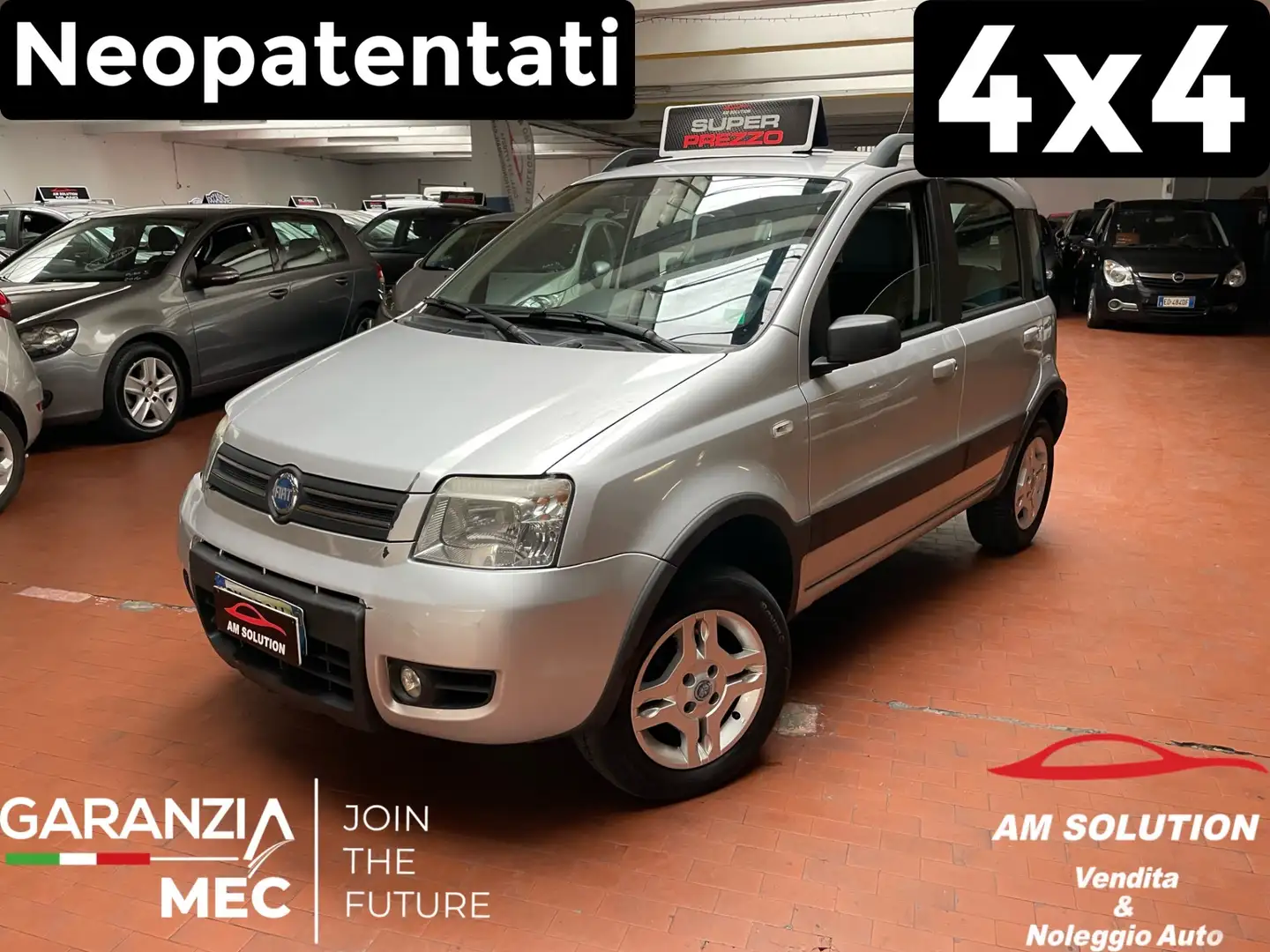 Fiat Panda Panda 1.3 MJT 4x4 Neopatentati Argento - 1
