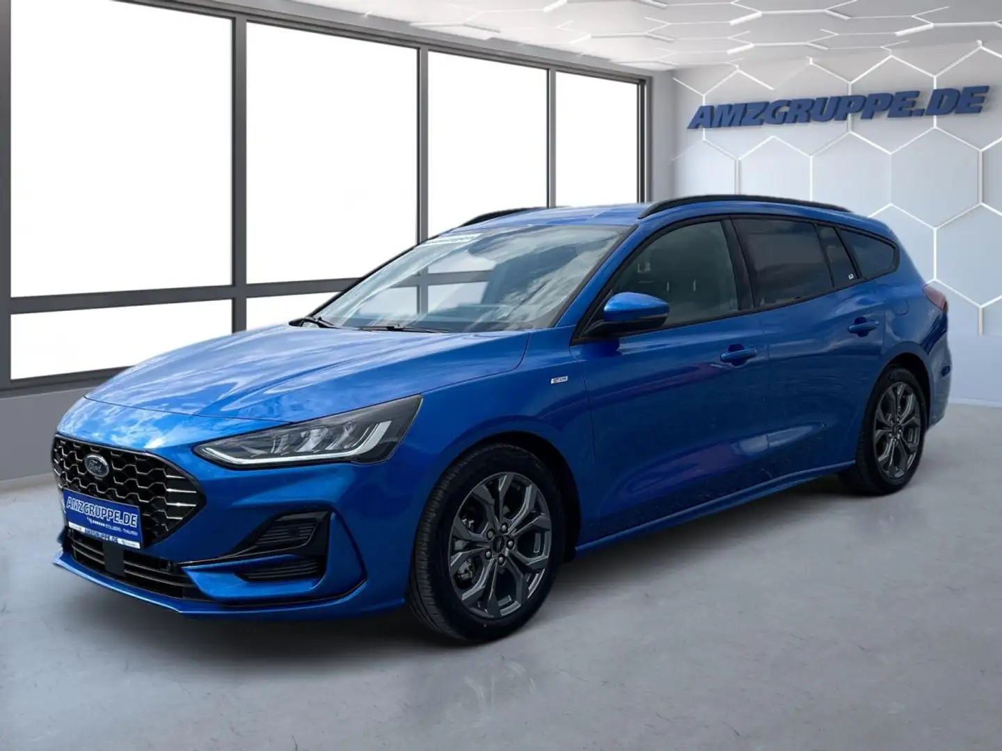 Ford Focus Turnier ST-Line X mHEV Aut. 4J.*Gar.+WinterPak Blau - 2