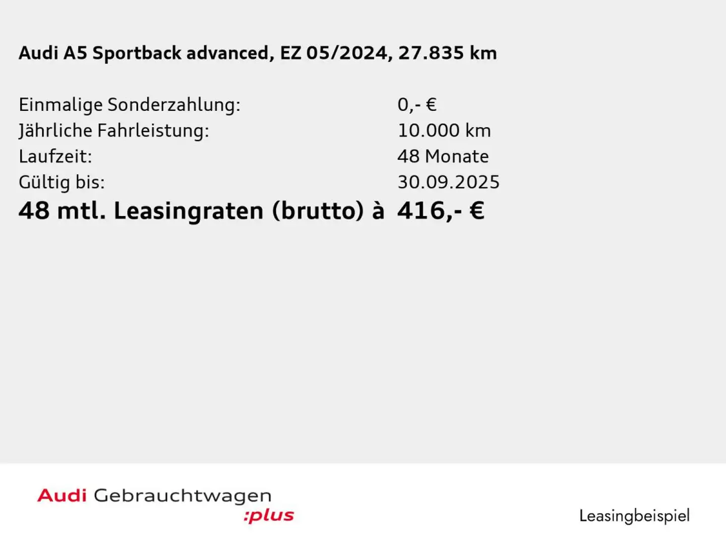 Audi A5 SB 40 TDI qu. Matrix Navi Leder PDC Schwarz - 2