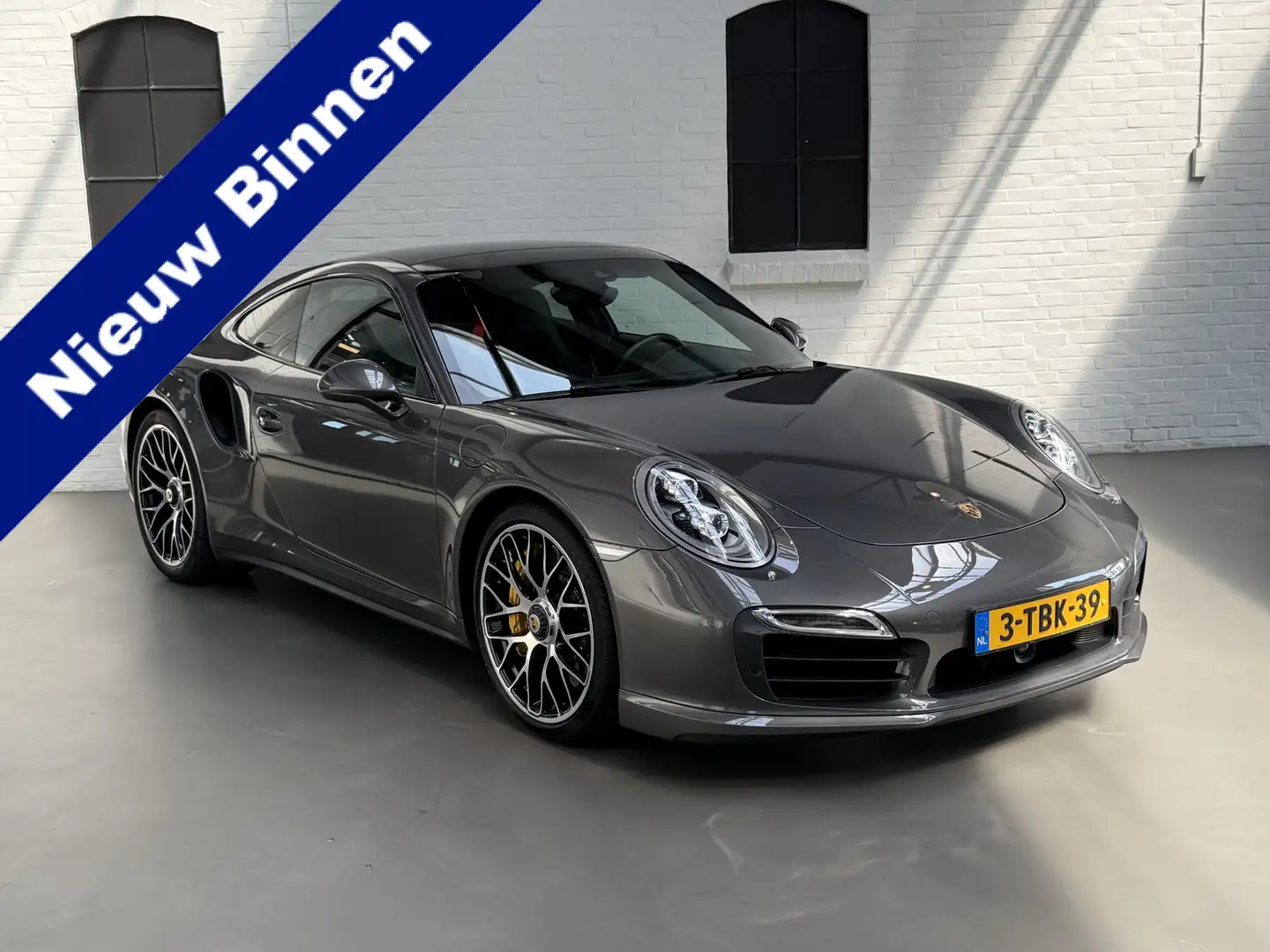 Porsche 991 3.8 Turbo S 560PK ORG.NED. | SCHUIFDAK | AKRAPOVIC Grijs - 1