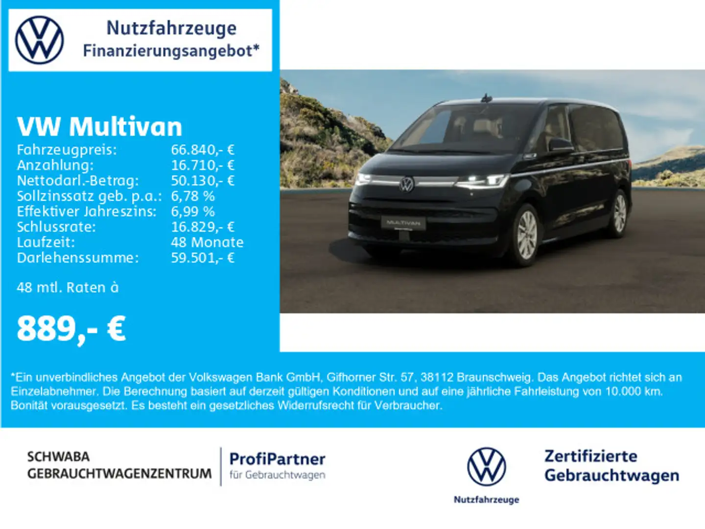 Volkswagen T7 Multivan Style 2,0 TSI DSG *5-Jahre-Garantie* Schwarz - 1