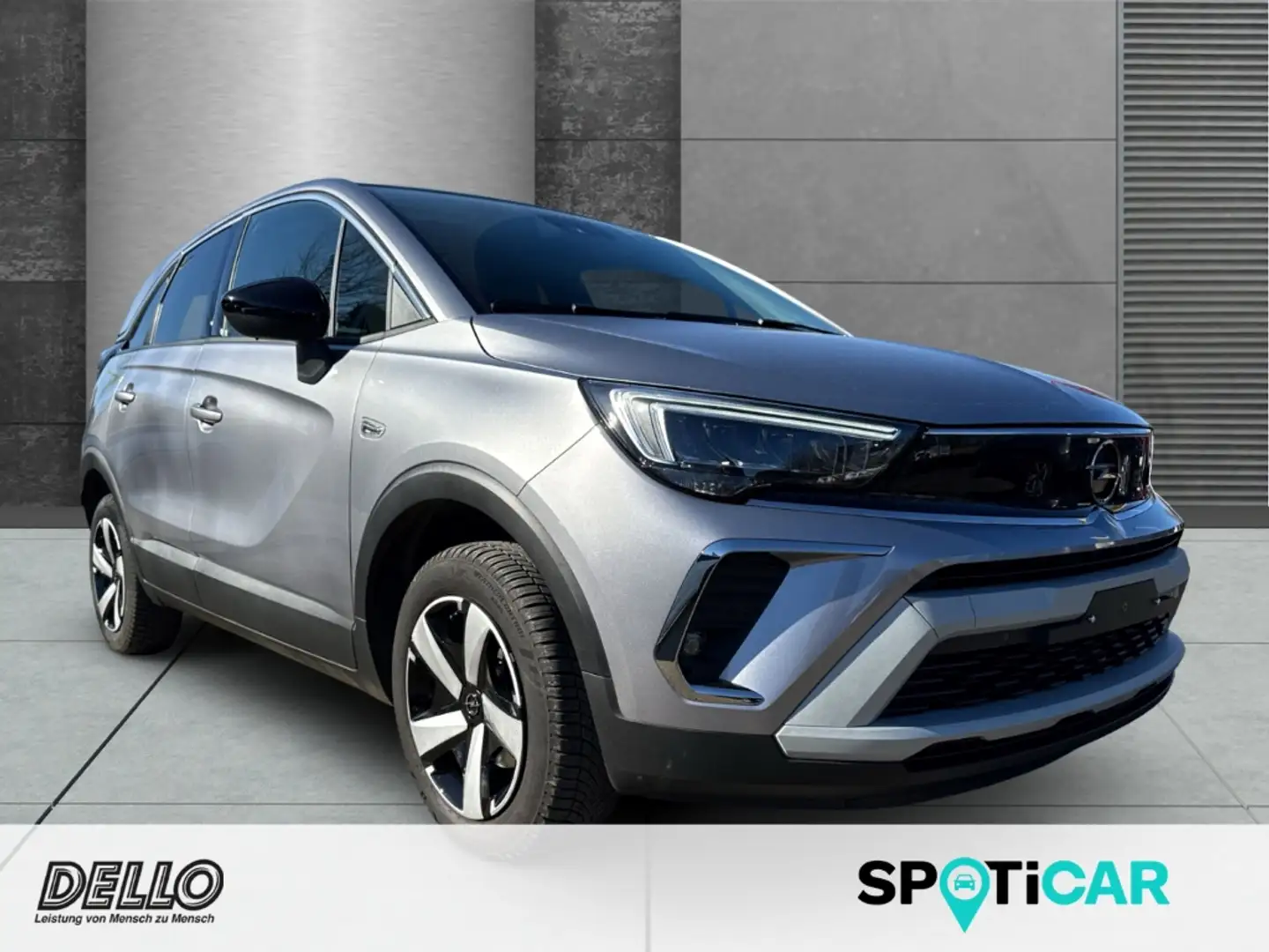 Opel Crossland Elegance AT 1.2 Turbo Navi LED Apple CarPlay Andro Grau - 1