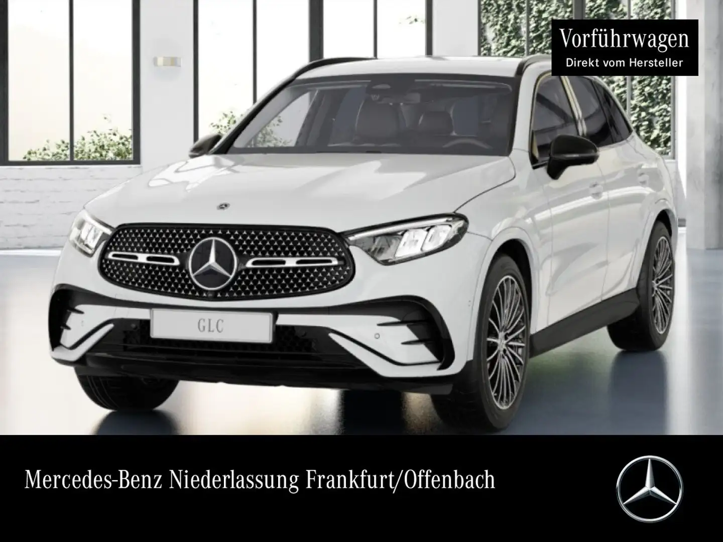 Mercedes-Benz GLC 200 d 4M AMG+NIGHT+360+AHK+LED+TOTW+KEYLESS+9G Weiß - 1