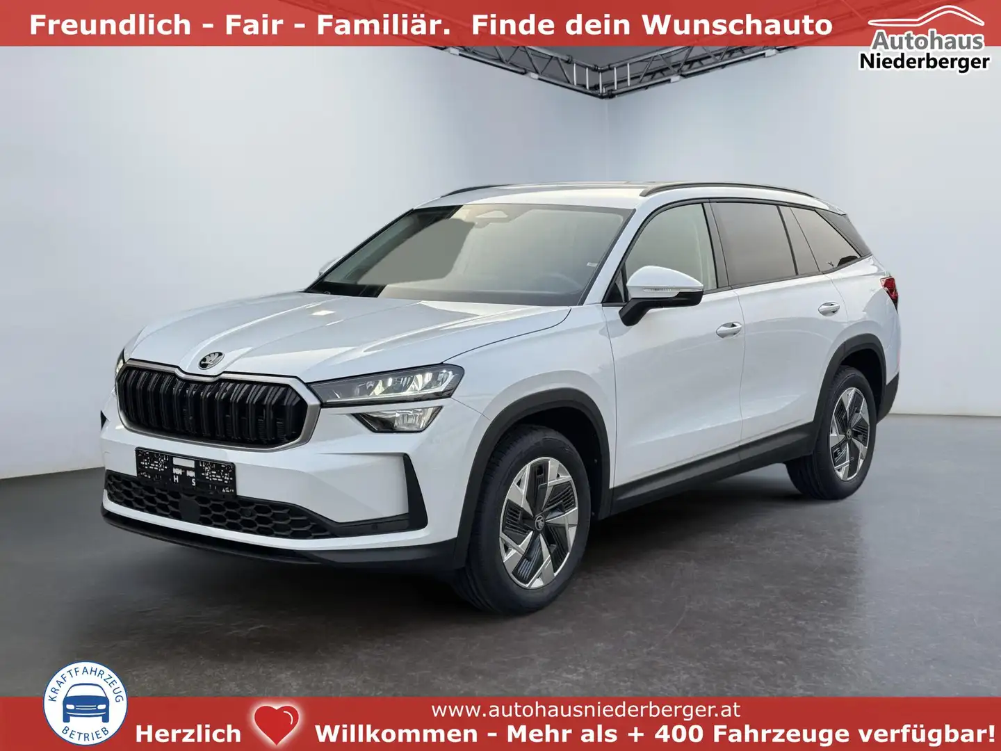Skoda Kodiaq Selection 2.0 TSI 4x4 Anhängerkupplung ACC 3ZKl... Weiß - 1