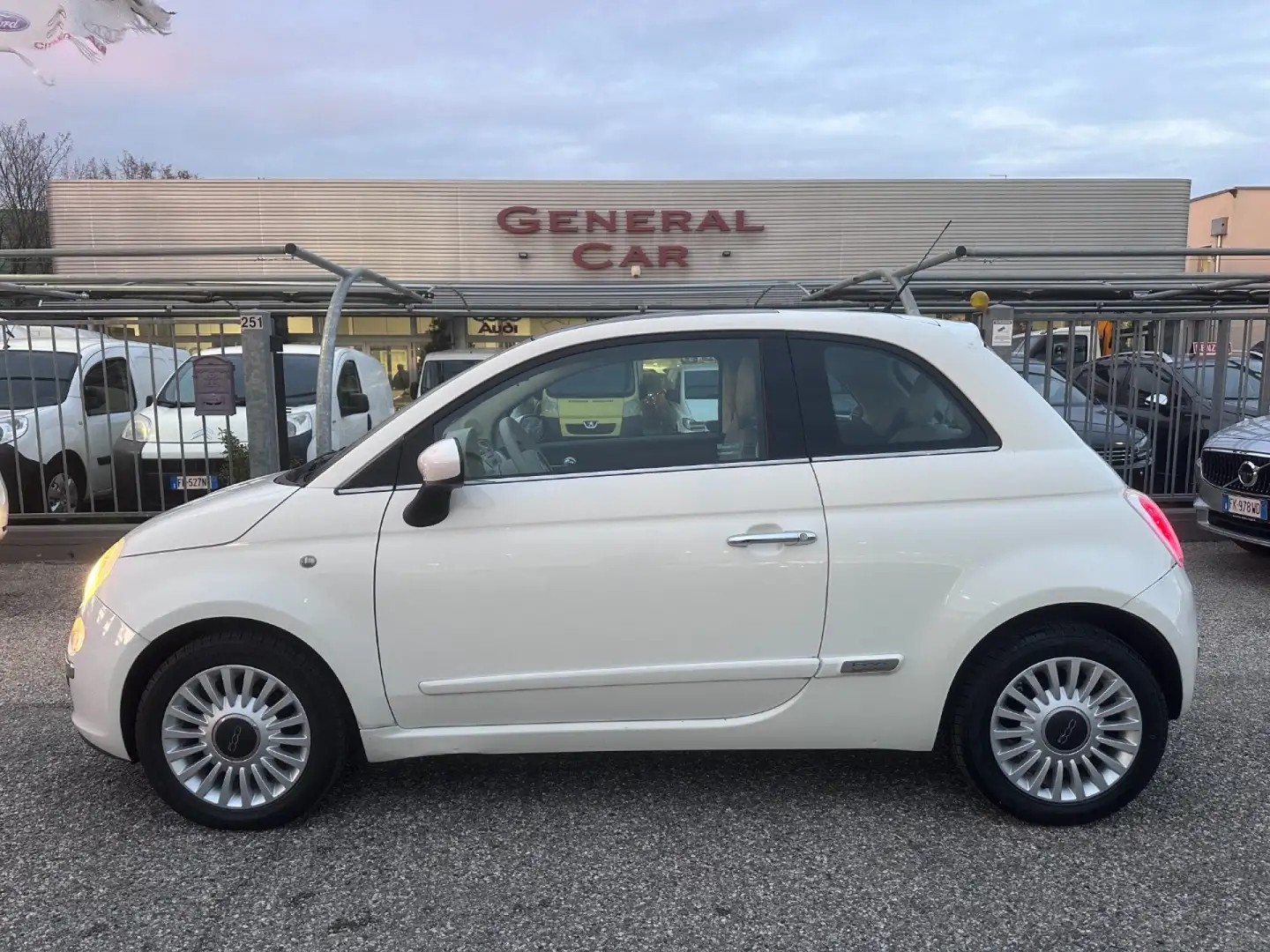 Fiat 500 1.2 Lounge Blanc - 1