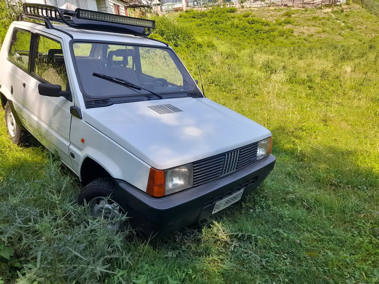 Fiat Panda Rara Panda 1.0 4x4 my86 no Sisley restaurata iconica bianca, foto 2