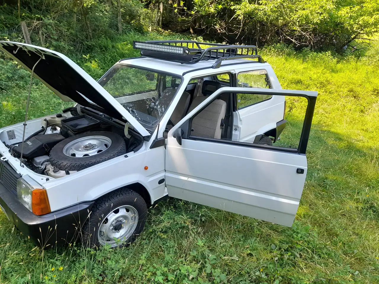 Fiat Panda Rara Panda 1.0 4x4 my86 no Sisley restaurata iconica bianca, foto 6