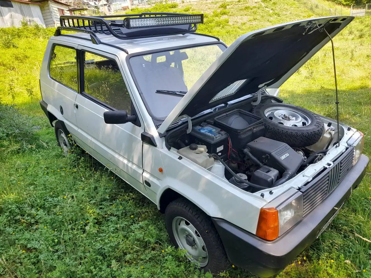 Fiat Panda Rara Panda 1.0 4x4 my86 no Sisley restaurata iconica bianca, foto 3