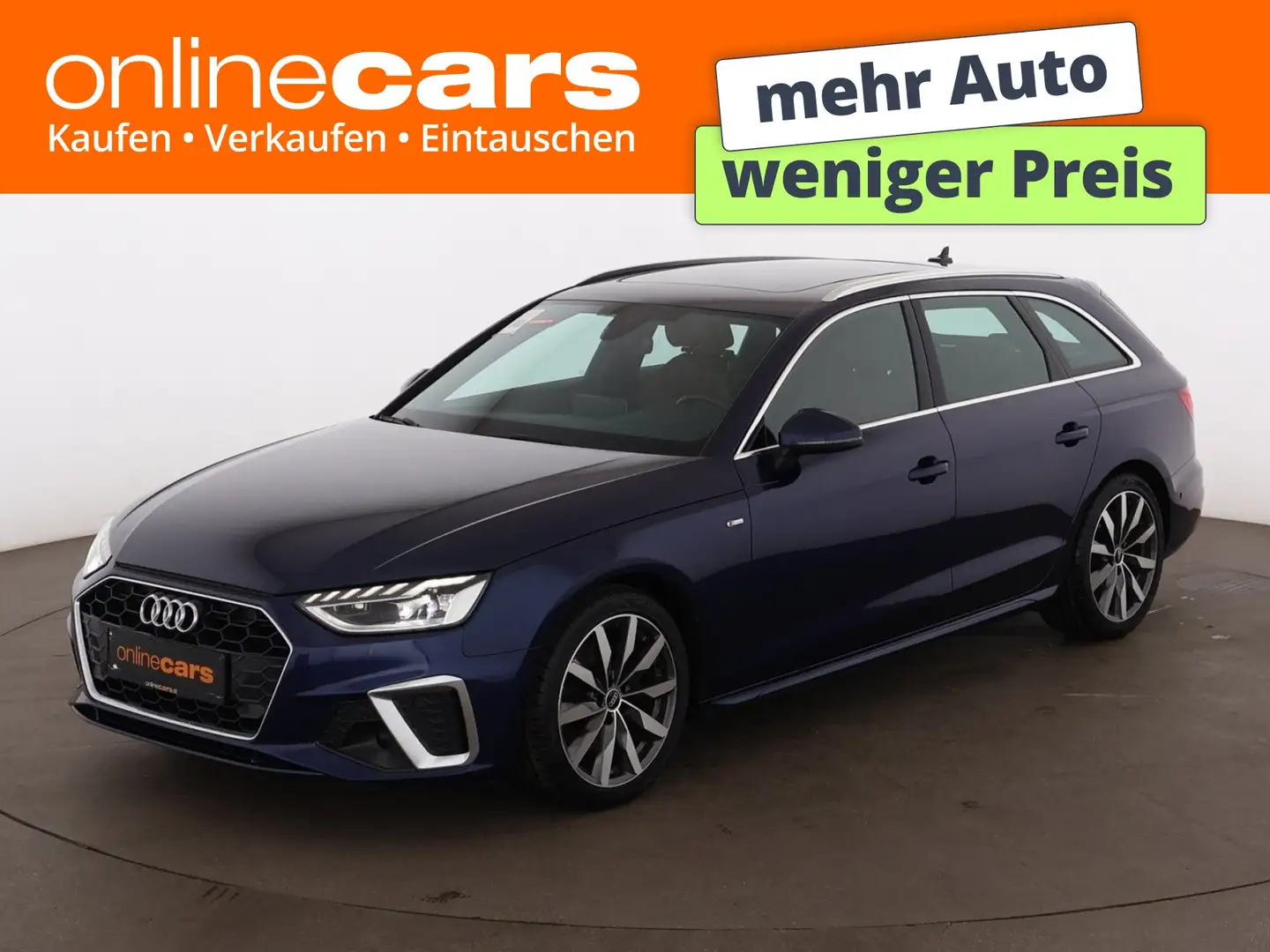 Audi A4 Avant 35 TDI S-Line Aut LED SKY AHK RADAR NAVI Blau - 1