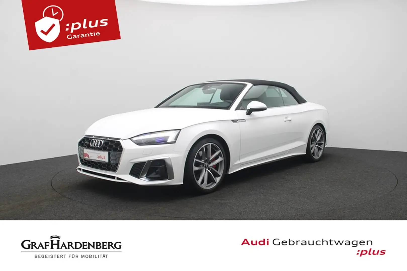 Audi A5 Cabrio 45 TFSI quattro S line Matrix Navi B&O Weiß - 1