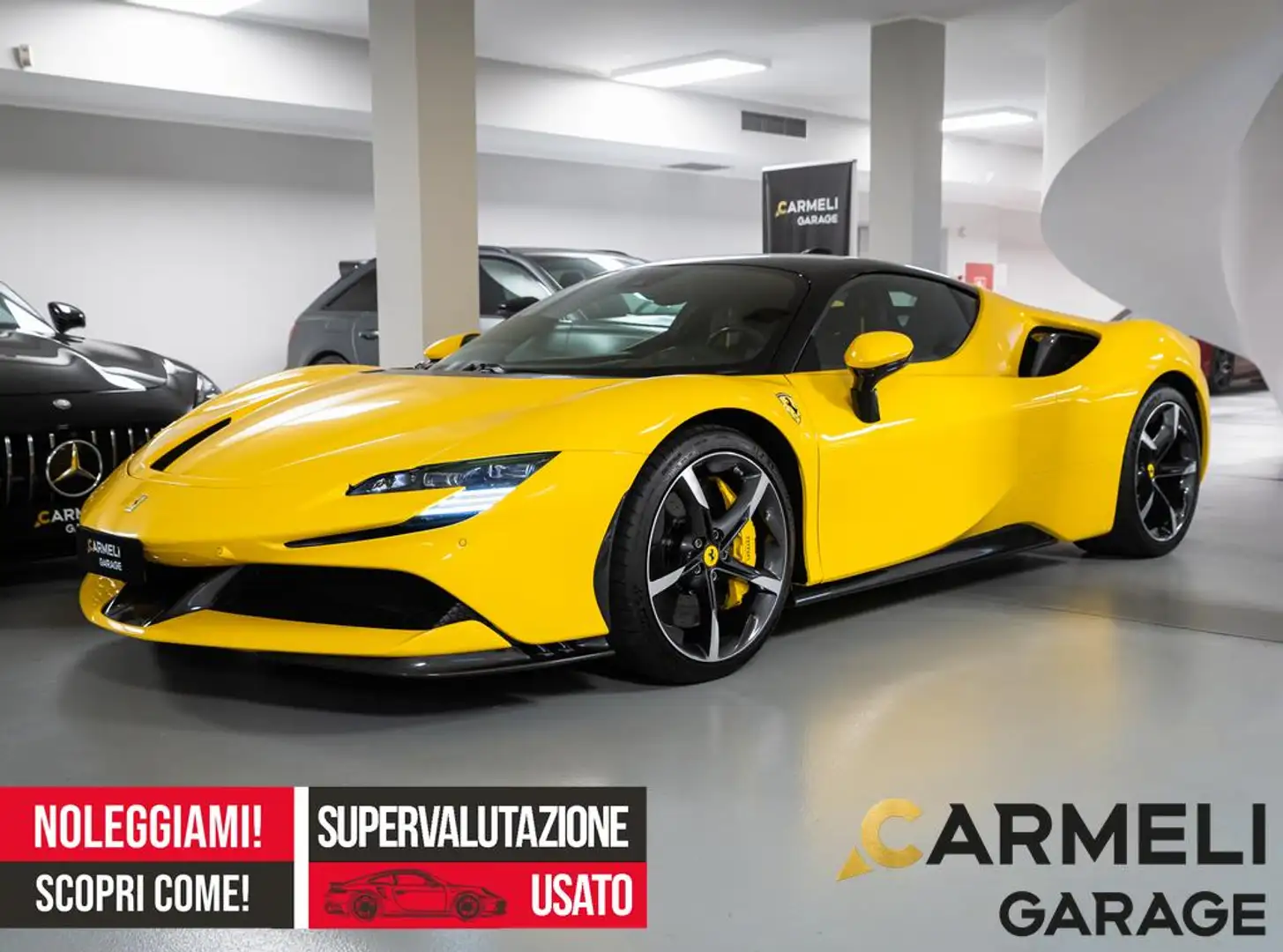 Ferrari SF90 Stradale -FULL CARBONIO-SOLLEV-SEDILI RACING-CERCHI 20” Giallo - 1