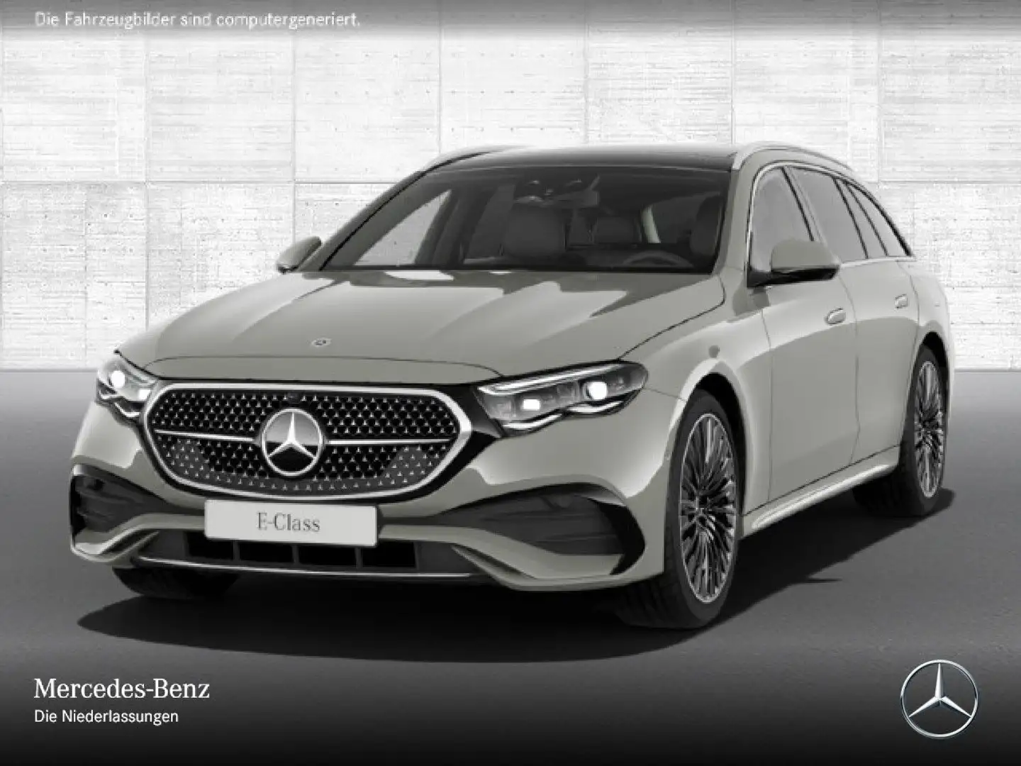 Mercedes-Benz E 300 e T AMG Fahrass Pano Burmester Distr. AHK 9G Gris - 2
