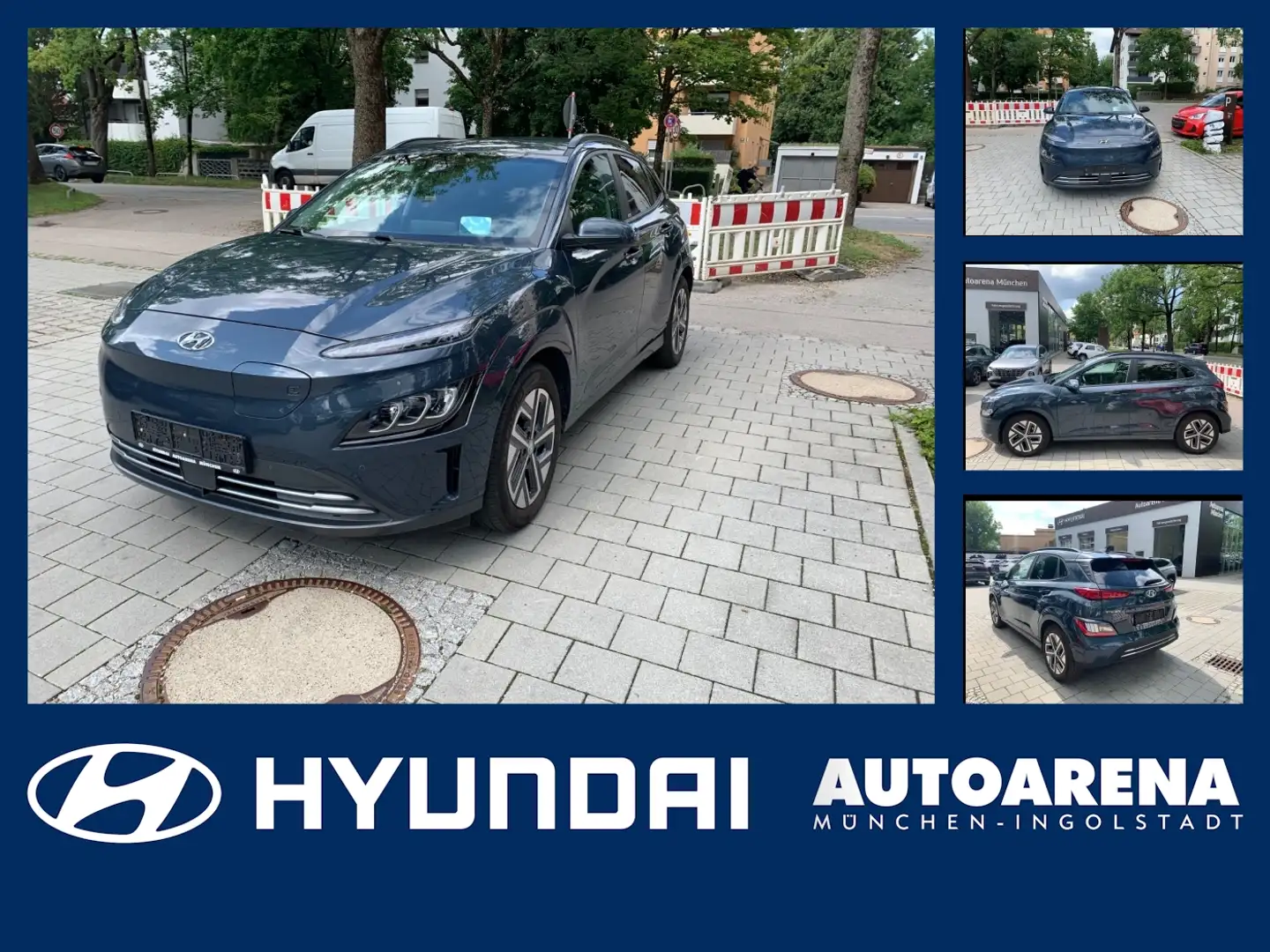 Hyundai KONA Prime Elektro Matrix ACC AUT DynLicht HUD Bleu - 1