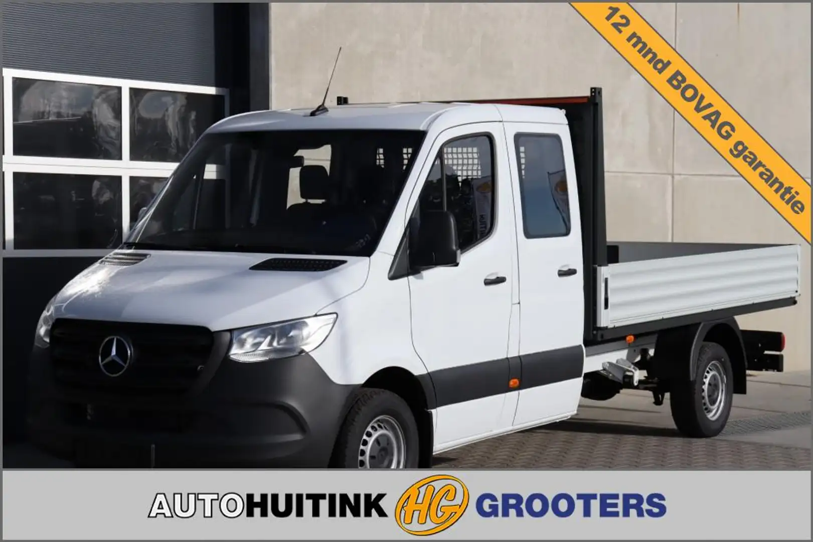 Mercedes-Benz Sprinter 315 CDI Dub Cab  L3 Open laadbak  RWD 7 persoons Wit - 1