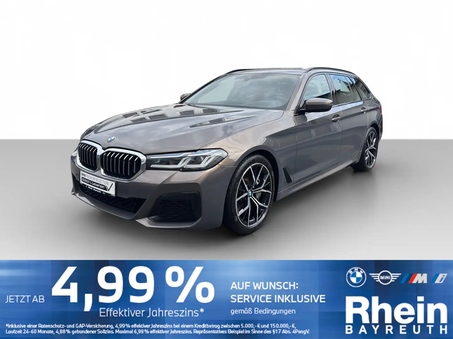 BMW 540 d xDrive Touring M Sport Navi Laser HUD AHK Navi L Grau - 1
