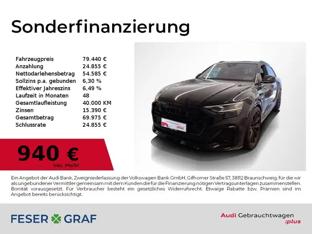Audi SQ8 TFSI AHK,B&O,HDMatrix,HUD,Leder,Pano,Sitzbel,Kamer