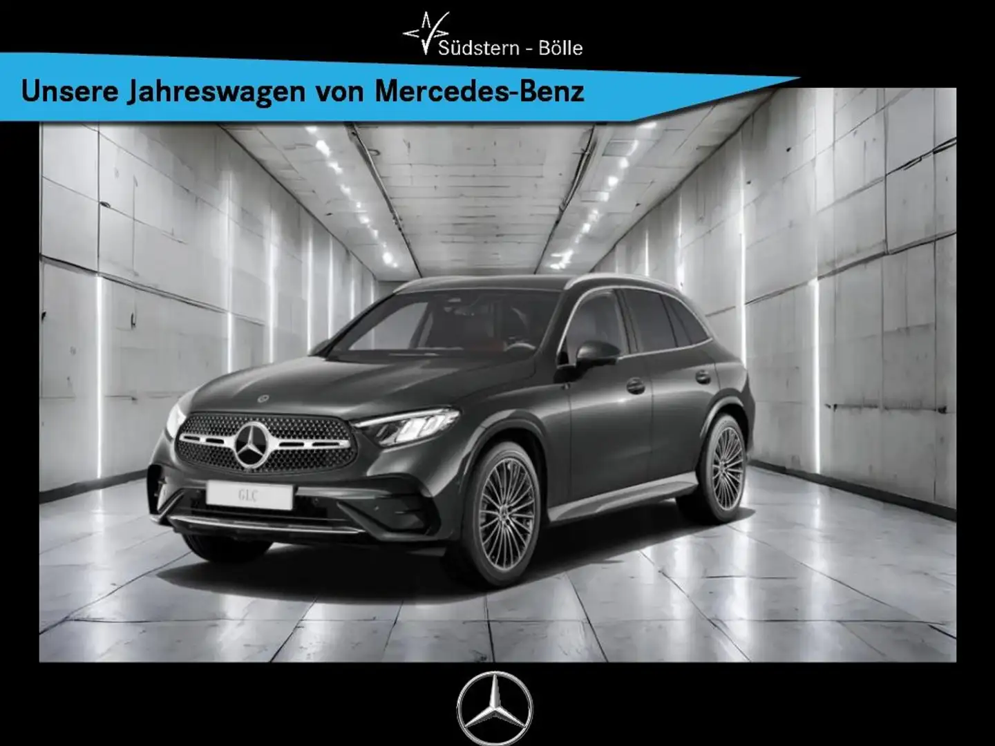 Mercedes-Benz GLC 200 d 4M +AMG+SHZ+MEMORY+NAVI+AMBIENTE+AHK Gris - 1
