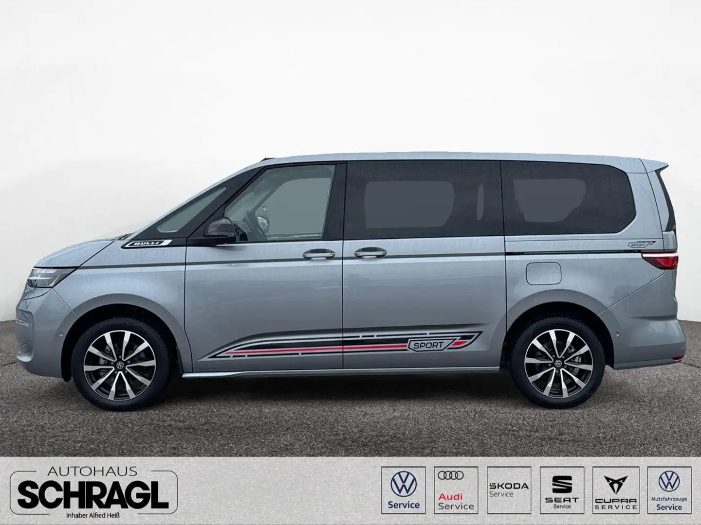 Volkswagen T7 Multivan T7 Multivan 2.0 TDI DSG LANG SPORTLINE+7-SITZER Srebrny - 2