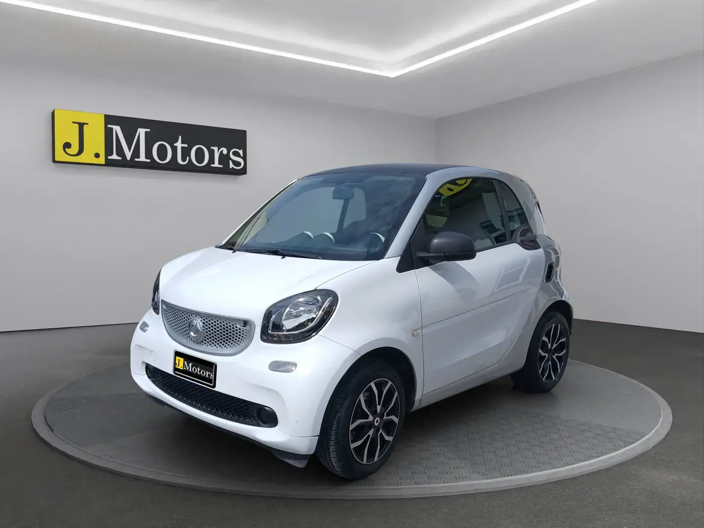 smart forTwo 1.0 PASSION 71cv twinamic Navigatore Sedili pelle Weiß - 1