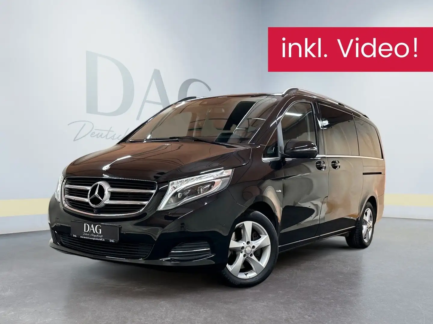 Mercedes-Benz V 250 d Lang +LED+1.HAND+LEDER+AHK+360°+8-SITZER Schwarz - 1