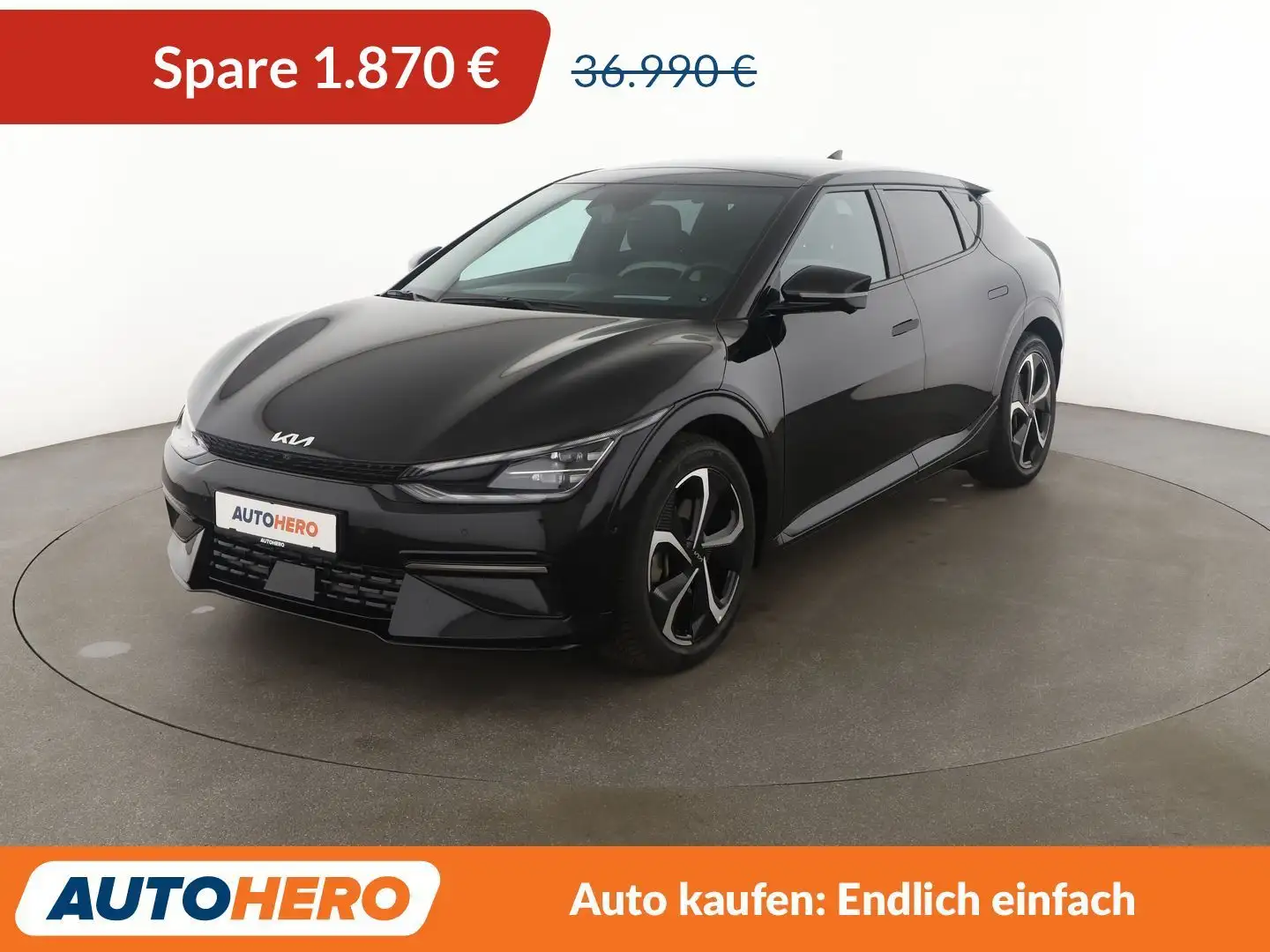 Kia EV6 electric drive 168 kW GT Line 2WD Aut.*ACC*CAM*SHZ Schwarz - 1