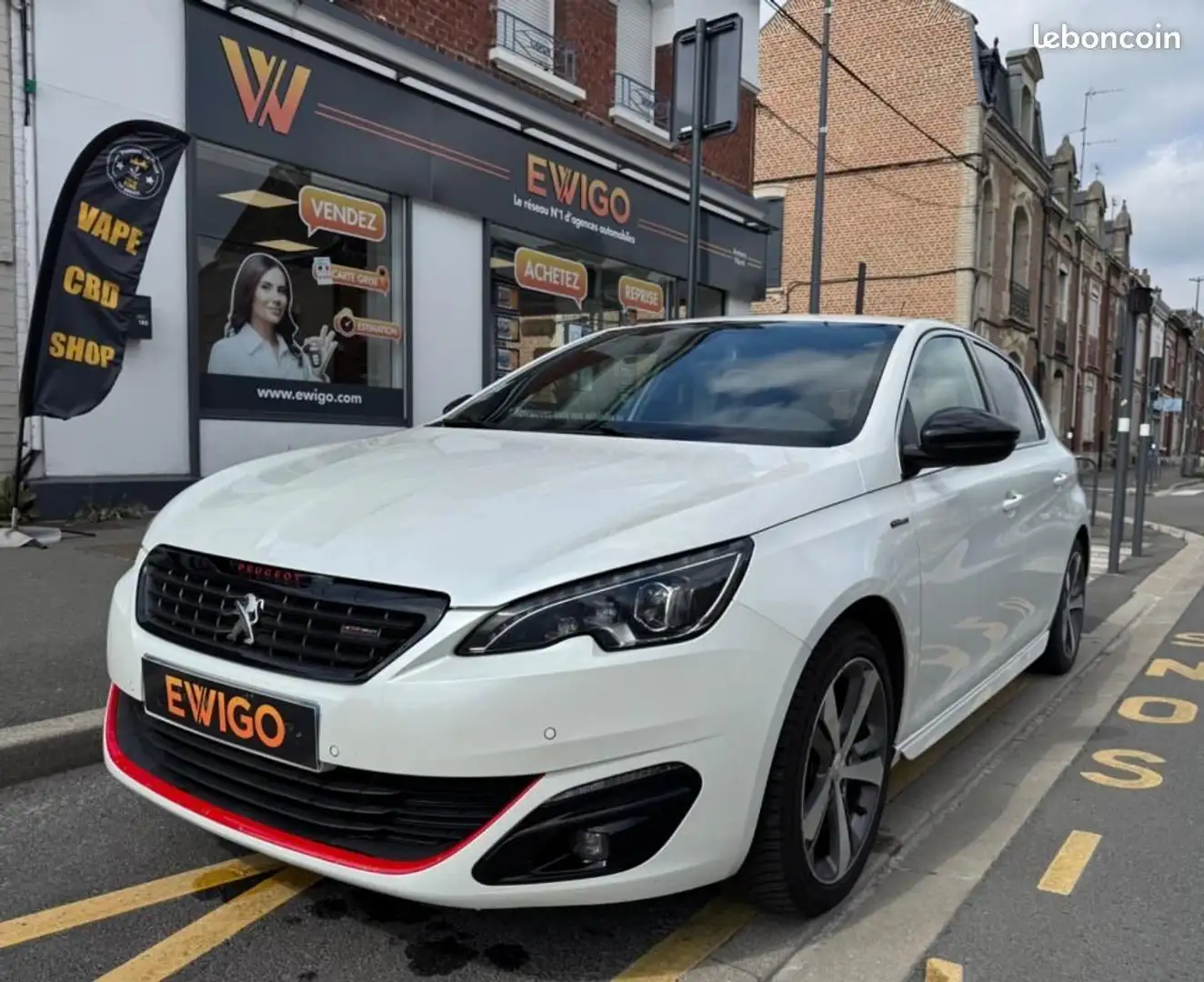 Peugeot 308 GENERATION-II 1.2 PURETECH 130 GT LINE EAT BVA START-STOP Blanc - 1