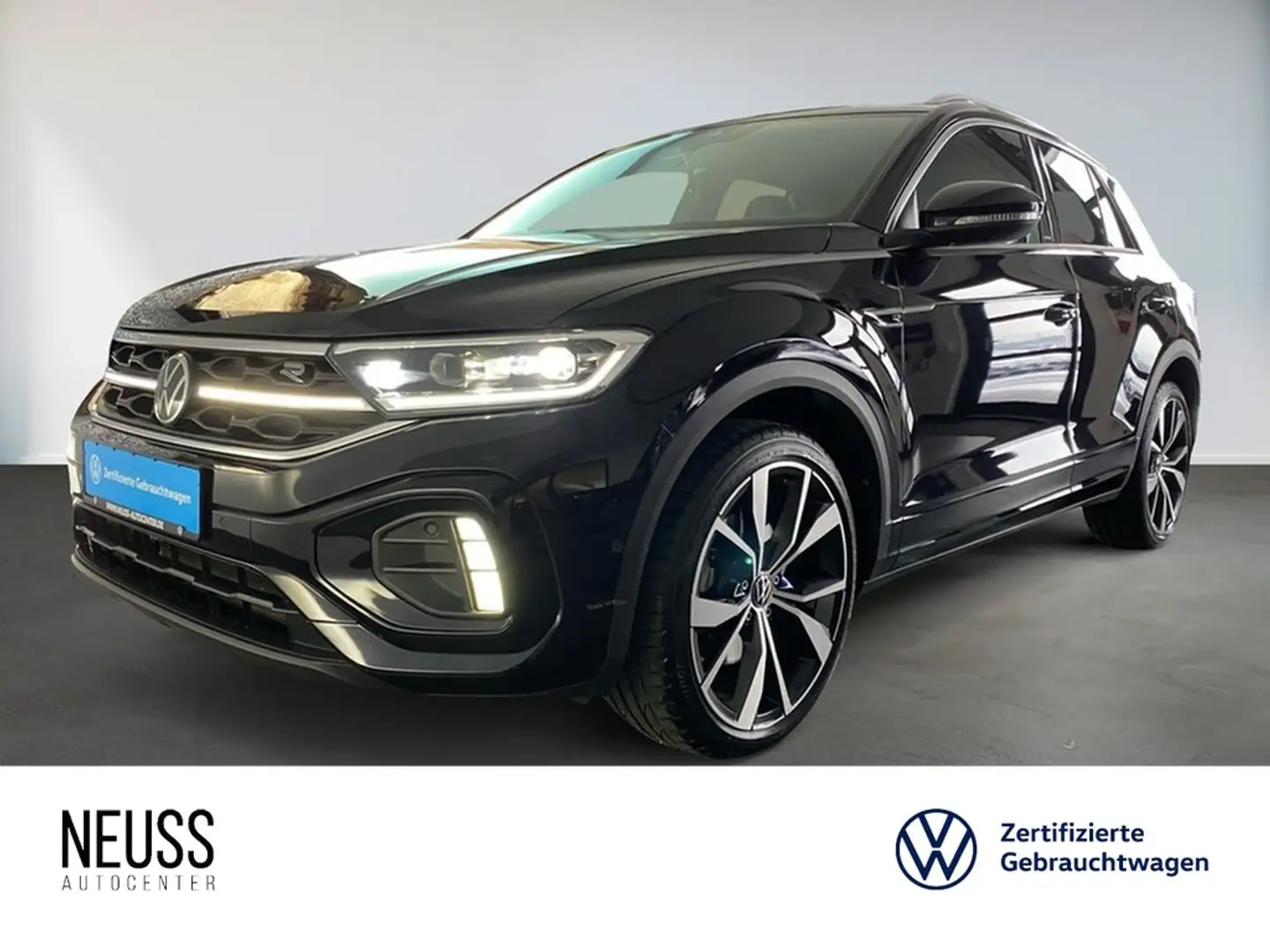 Volkswagen T-Roc 2.0 TSI DSG 4M R-Line AHK+NAVI+LEDER+ALU19 Schwarz - 1