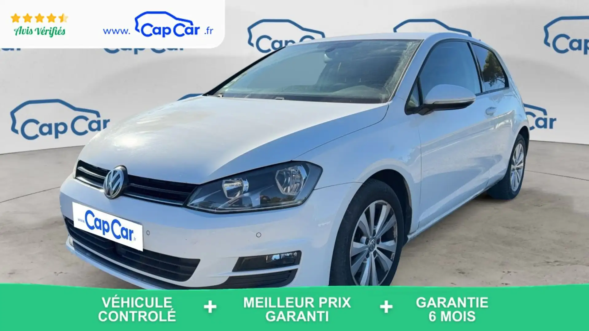 Volkswagen Golf 1.6 TDI 110 Confortline Blanc - 1