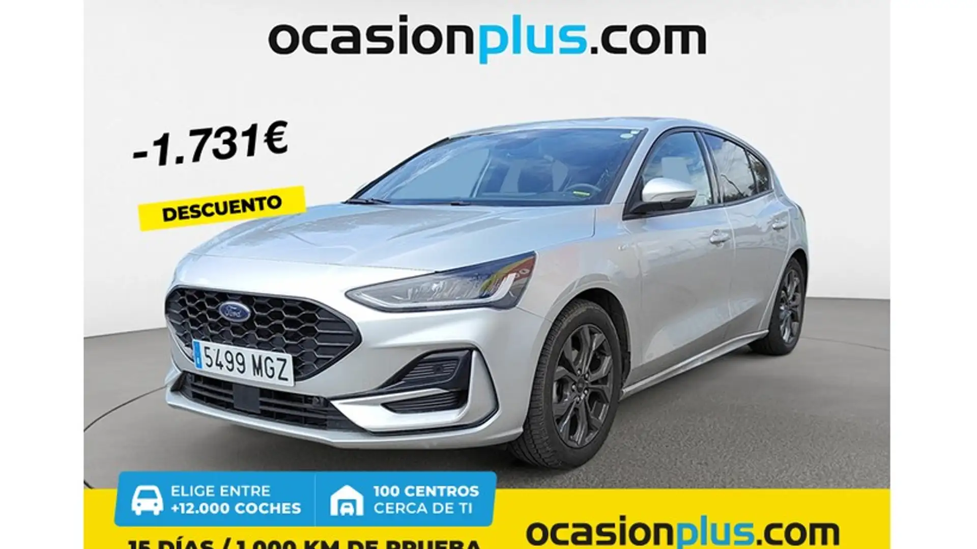 Ford Focus 1.0 Ecoboost MHEV ST-Line 155 Zilver - 1