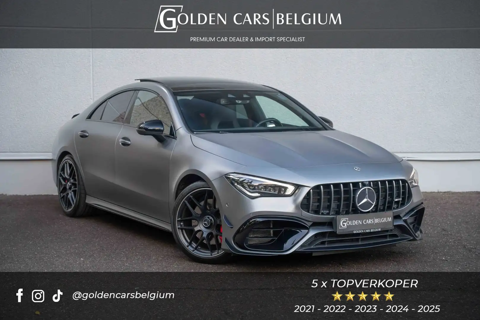 Mercedes-Benz CLA 45 AMG 4M+ PANO/AERO/MULTIBEAM/MBUX/360/CARPLAY/AMBIENT Grijs - 1