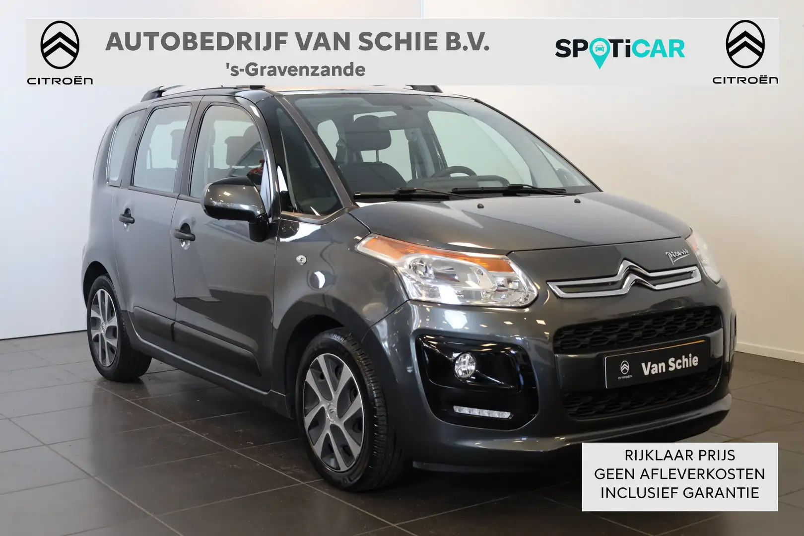 Citroen C3 Picasso VTi 95 Tendance Airco | Trekhaak | Res wiel | Park Grau - 1